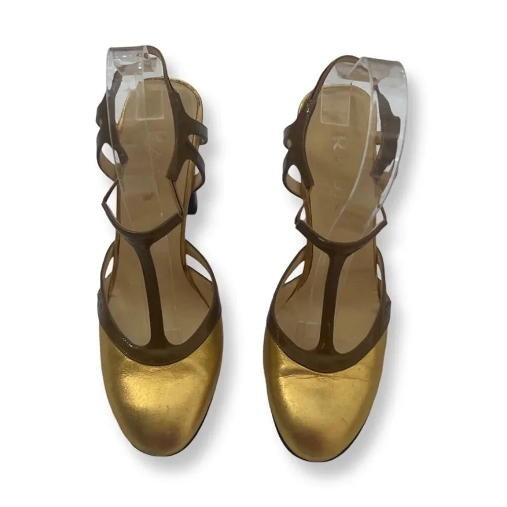 Vintage gold Prada heels size 38 - Picture 2 of 10